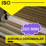 ISO 9001 Belgesi Kurumsal Bilgi ve Kaynaklar Zorunlu Dokümanları ve Kayıtları